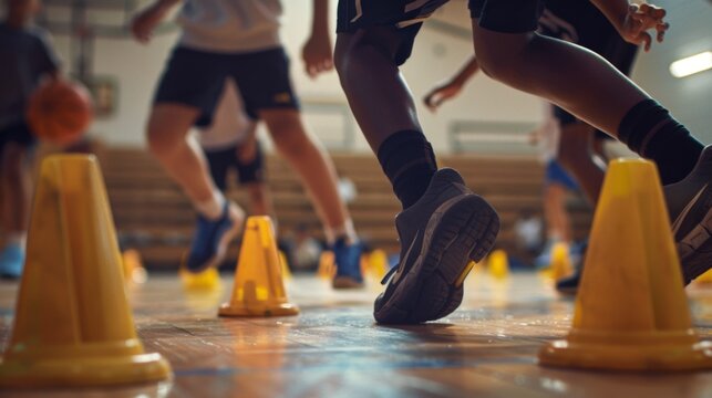 Dynamic Basketball Training Session - Generative AI