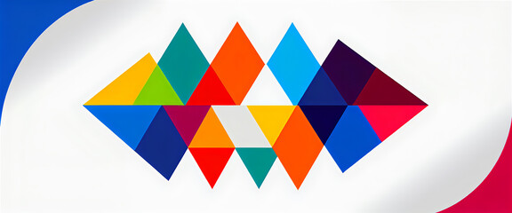 Obraz premium illustrazione con elementi geometrici a tema astratto contemporaneo