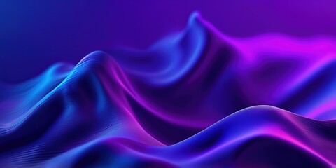 Obraz premium Abstract background Dark blue purple blurred gradient textured, Wide Banner