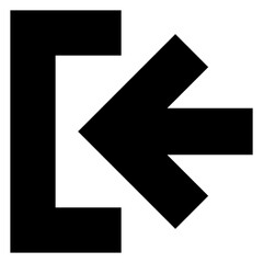 sign in  glyph  icon vector illustration isolated on white background