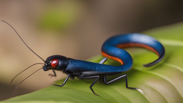 Photo of a Dendrobaena veneta (European Nightcrawler) Generative AI