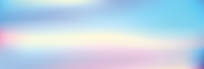 Obraz premium Glittering gradient background with hologram effect and magic lights. Abstract blurred gradient background. Colorful smooth banner template. Mesh backdrop with bright colors.