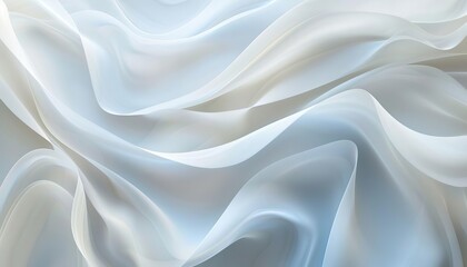Obraz premium A light abstract background with flowing white waves