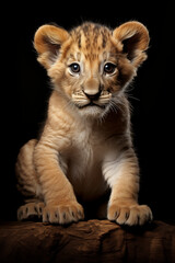 Fototapeta premium Lion Cub Portrait