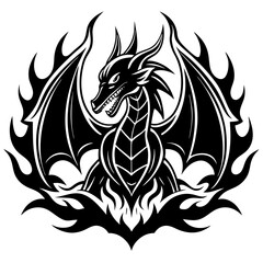 logo-dragon-surrounded-by-black-flames