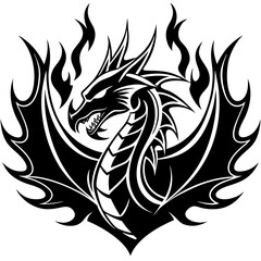 logo-dragon-surrounded-by-black-flames