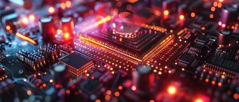 A detailed view of a quantum computing system