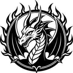 logo-dragon-surrounded-by-black-flames