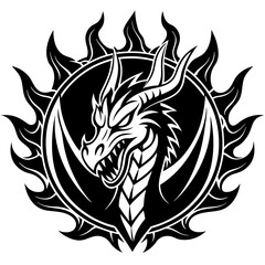 logo-dragon-surrounded-by-black-flames