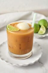 Refreshing Mexican drink, called tejuino