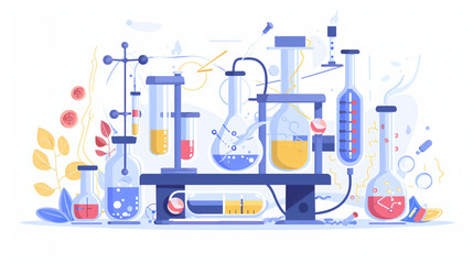 Colorful Laboratory Experiment.