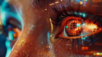Eyes representing computer vision and artificial intelligence.