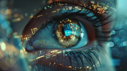 Eyes representing computer vision and artificial intelligence.