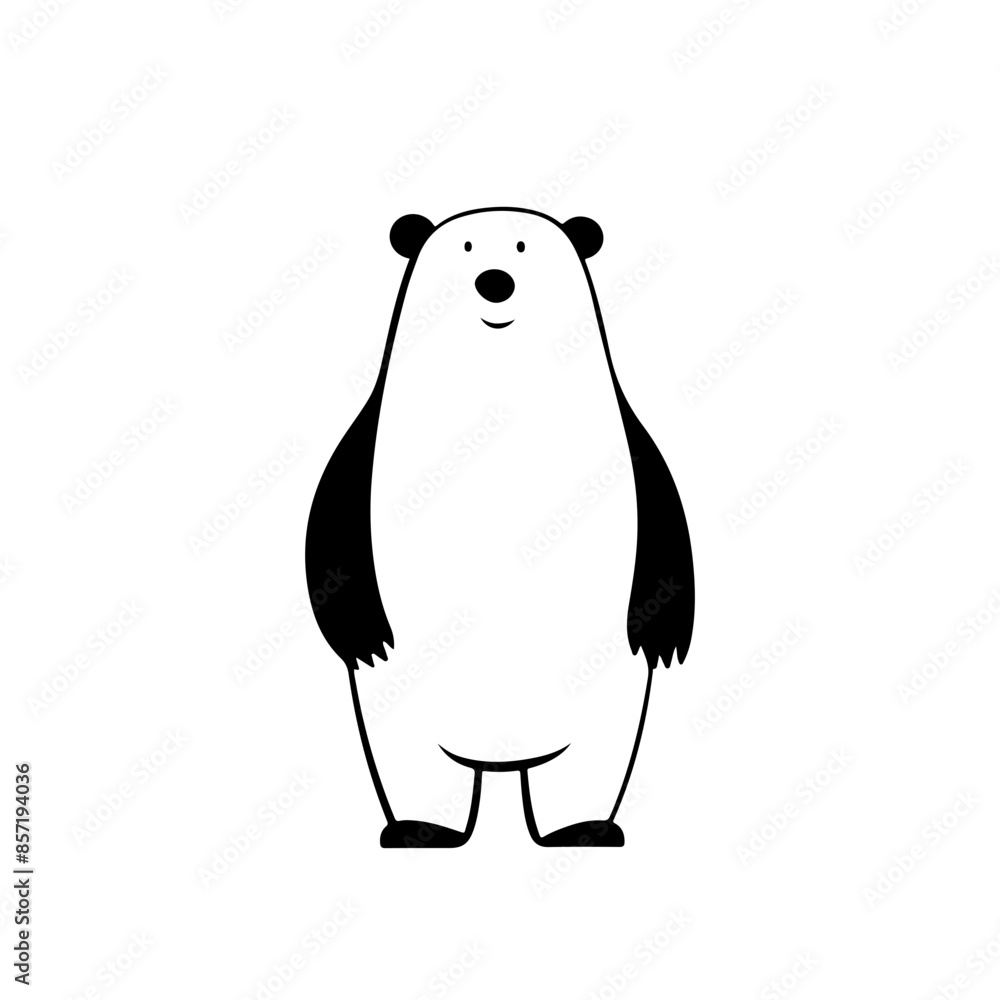 Sticker Standing Polar Bear