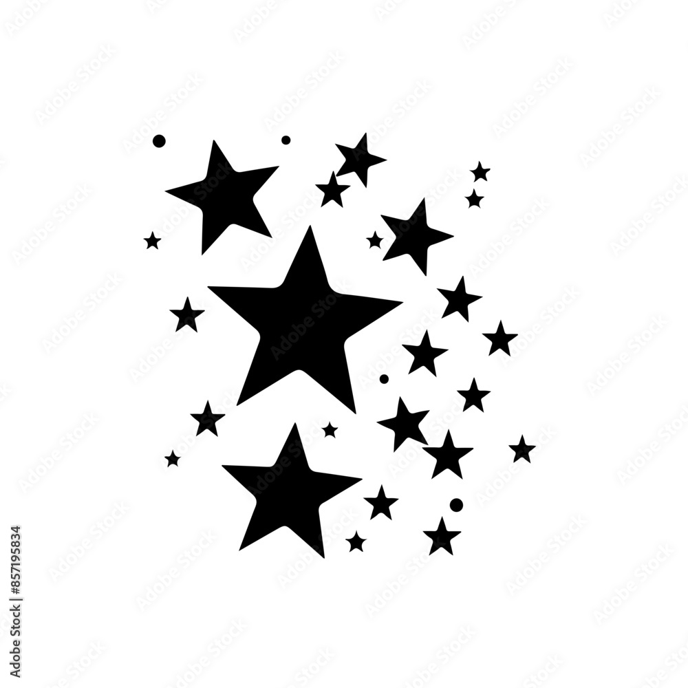 Wall mural stars