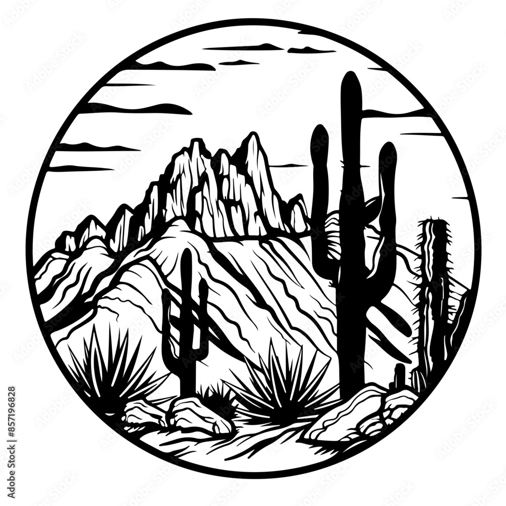 Sticker americas desert