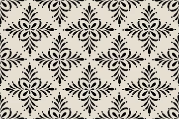 Gardinen Barock Ikat abstract background art. Ethnic tribal, boho seamless wallpaper. Motif ethnic handmade beautiful Ikat art. Ethnic abstract floral background art.  © supachai