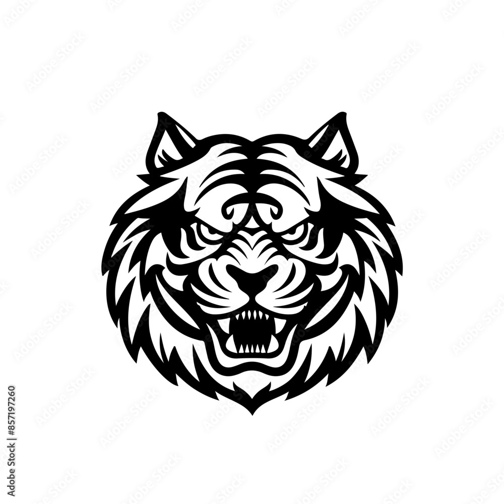 Poster angry tiger