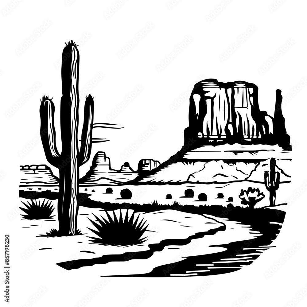 Sticker arizona desert