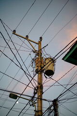 power lines and wires