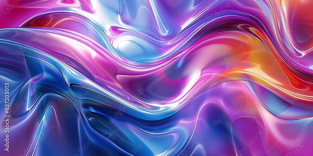 Poster abstract background with waves