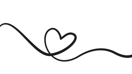 Fototapeta premium lineart drawing heart background. line art love sign. simple heart line art drawing. Hearts Continuous One Line Drawing. love heart lineart background. heart doodle line art drawing. love doodle.