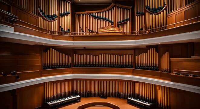 Large organ in a church.