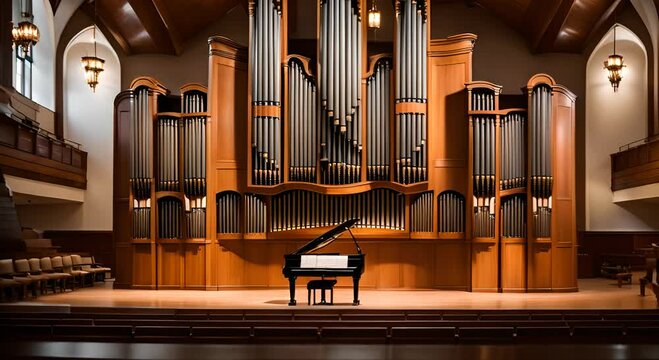 Large organ in a church.
