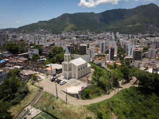 Drone view of Historics churches in Rio de Janeiro, Brazil