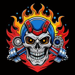 skull-head--harley-davidson-style--biker-logo-styl