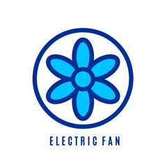 Electricity fan icon for illustrator and graphic deisigner