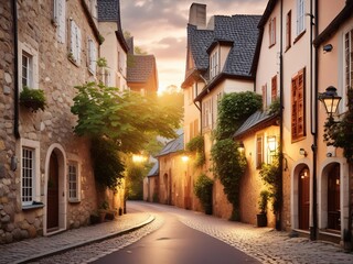 Fototapeta premium street in the town