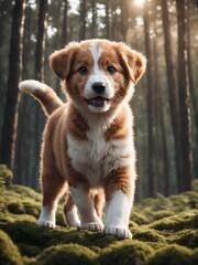 Obraz premium golden retriever in the park