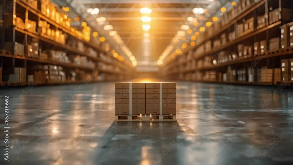 Poster abstract ecommerce composition with soft focus and logistics details in background. concept abstract