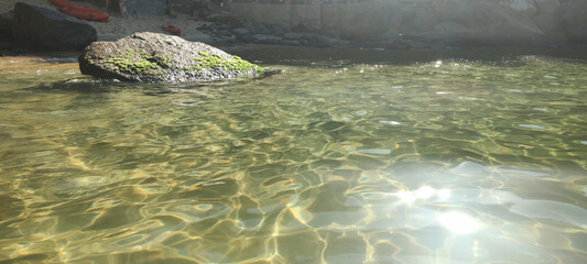 beach wall texture clean water green house house foam rock nature beauty sugar loaf cable car coconut palm tree sand sun stone travel vegetation landscape