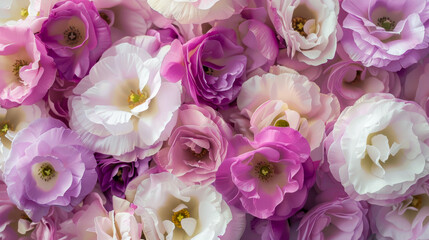 Obraz premium background consisting of Eustoma flower, realistic photo