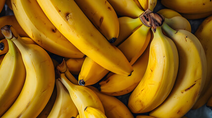 fresh banana top down view background poster 