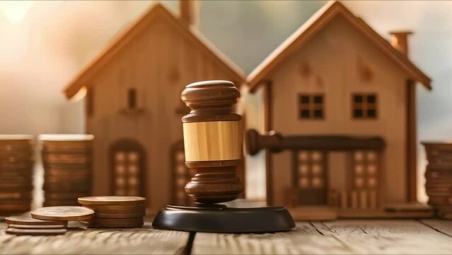 Understanding Real Estate Law: Auctions, Home Purchases, Property Rights, and Contractual Obligations. Concept Real Estate Law, Auctions, Home Purchases, Property Rights, Contractual Obligations