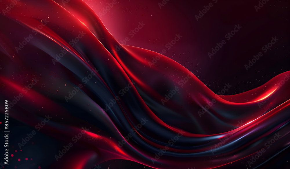 Poster Abstract matrix red background