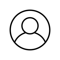 User, people icon vector line