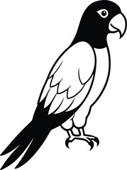 Parrot vector illustration style