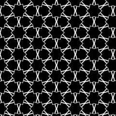 Obraz premium Oriental black and white pattern for fabric, wallpaper, flyer, business card. For use in graphics.