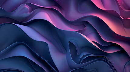 Obraz premium A purple and blue wave with a purple and blue background ,The wave is very long and has a lot of detail ,Immerse yourself in the dynamic opulence of this abstract black luxury geometric background