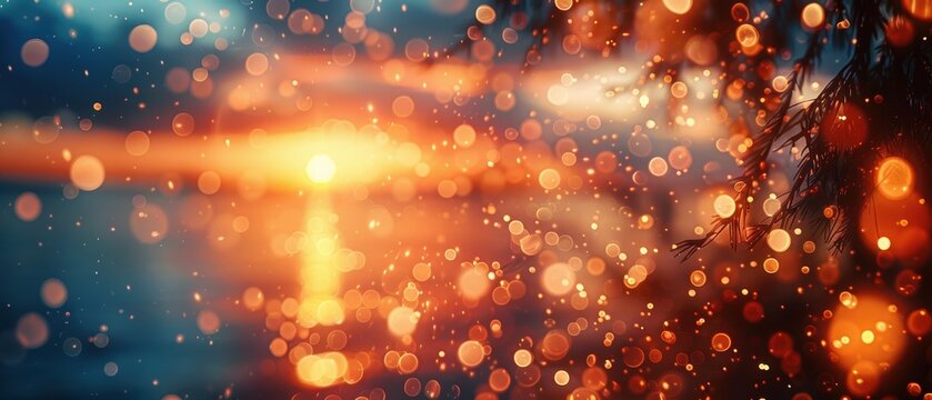 Bokeh lights creating a dreamy background