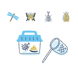昆虫採集のアイテム © hisa-nishiya