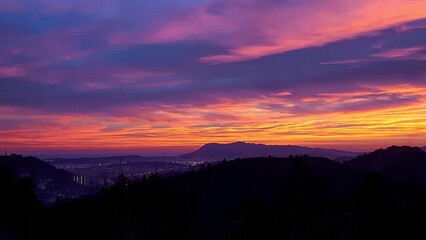 coucher de soleil paysage méditerranée Toulon