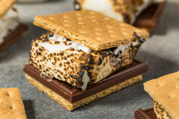 American Homemade Smores with Chocolate