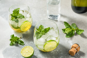 Sparkling Refreshing Hugo Cocktail