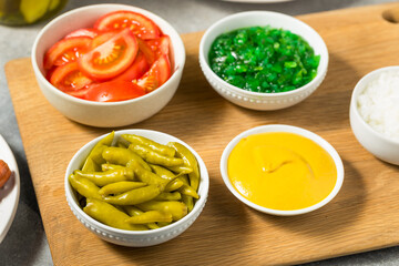 Chicago Style Hot Dog Ingredients