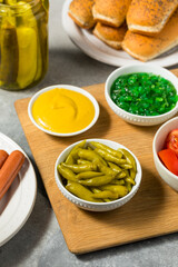 Chicago Style Hot Dog Ingredients